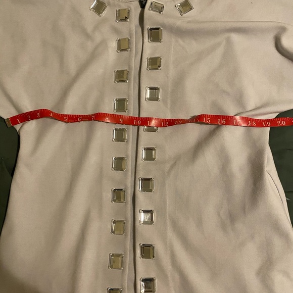 Sandra & Andre Long Jeweled Studded Cardigan- L - Picture 7 of 7